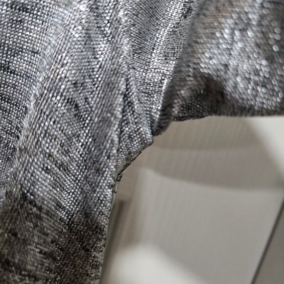 Calvin Klein Metallic Cold Shoulder Sheath Dress Silver Size 8 - Picture 5 of 11